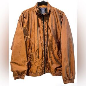 Catalina Vintage Lightweight Windbreaker Bomber Jacket Gold‎ Petite Medium